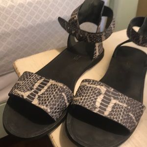 Vince Snakeskin Sandals